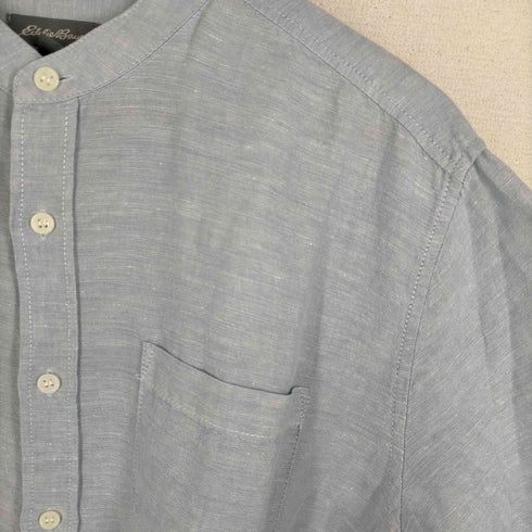 エディーバウアー Eddie Bauer ノーカラー リネンコットンシャツ メンズ JPN:M