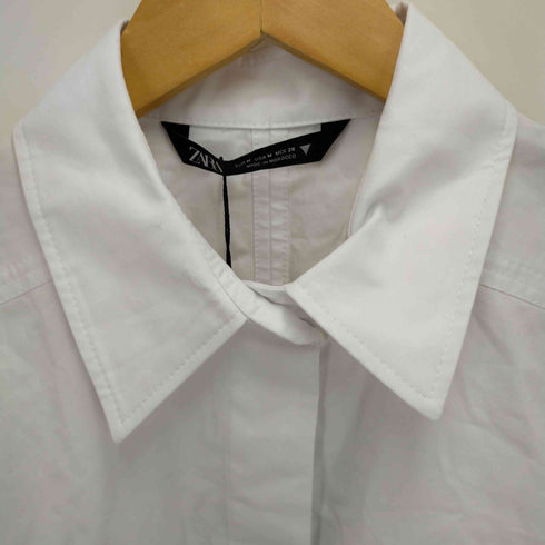 ザラ ZARA クロップドシャツ レディース M