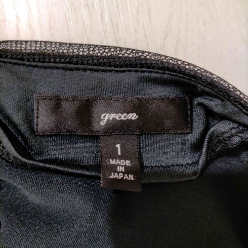グリーン green チュール ノースリーブブラウス レディース JPN:1