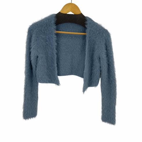 ザラ ZARA クロップドシャギーカーディガン レディース FREE