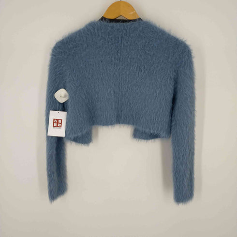 ザラ ZARA クロップドシャギーカーディガン レディース FREE