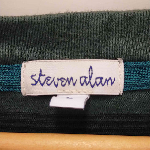 スティーブンアラン Steven Alan クルーネックボーダーTシャツ レディース JPN:L