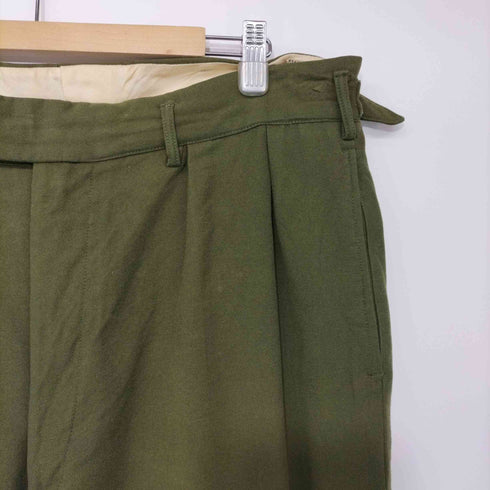 MAENSON 40s MADE IN ENGLAND 英国製 LIGHTNINGジップ ツータック ウールパンツ メンズ