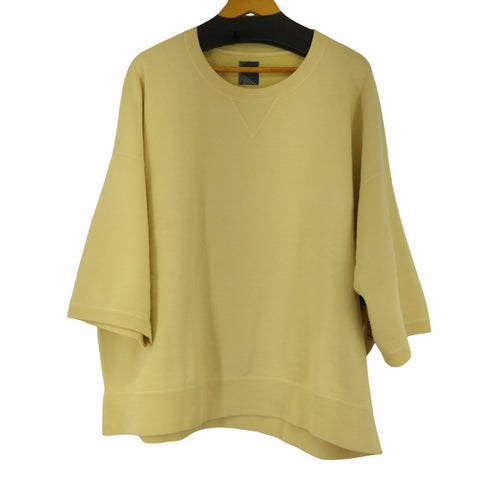 ビズビム VISVIM 22AW AMPLUS SB SWEAT S/S DMGD - YELLOW メンズ JPN:5