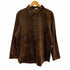 SOLUTIONS USA製 L/S ベロアレオパードシャツ レディース JPN:L