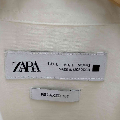ザラ ZARA 花柄プリント半袖シャツ メンズ L