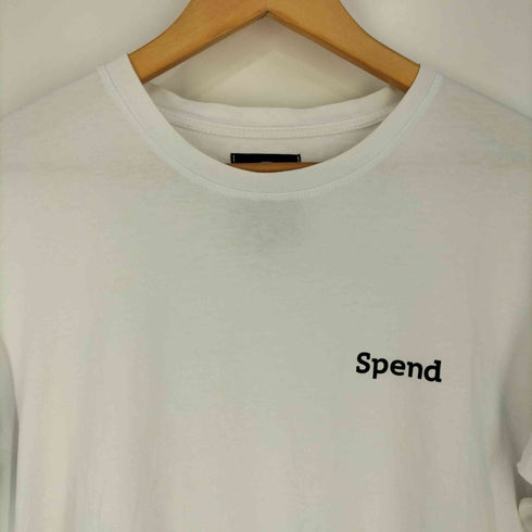 スペンド SPEND イタリア製 プリント クルーネックTシャツ メンズ import:M