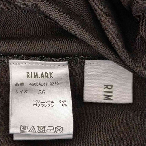 リムアーク RIM.ARK センタープレススラックスパンツ レディース JPN:36