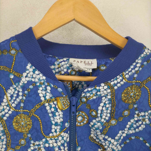 フルギ PAPELL ホンジュラス製 ジュエリープリント ジップブルゾン メンズ import:M