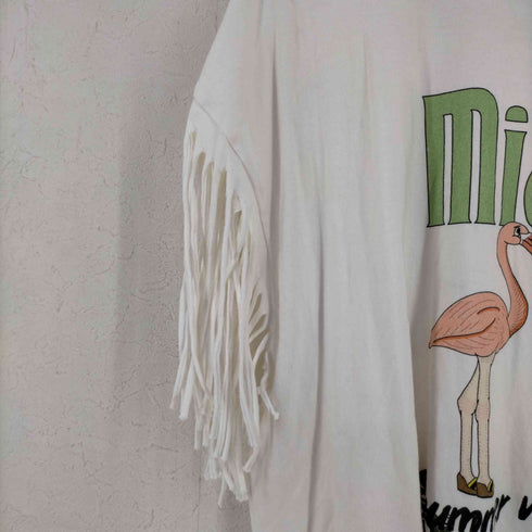 ノン トーキョー NON TOKYO FRINGE PRINT TOP レディース FREE