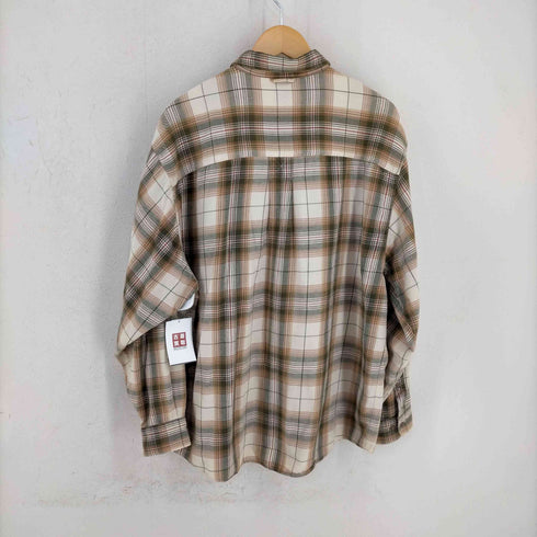エディーバウアー Eddie Bauer 白タグ フラップポケット チェック レギュラーカラーシャツ メンズ import:L