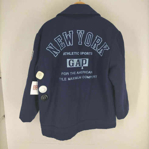 ギャップ Gap 80-90S OLD CLASSIC ワッペン/NEW YORK 刺繍 ピーコート メンズ import:L