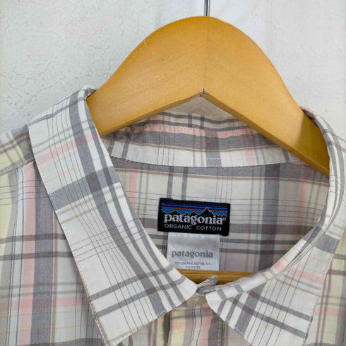 パタゴニア patagonia オーガニックコットン チェック S/S シャツ メンズ import:XL