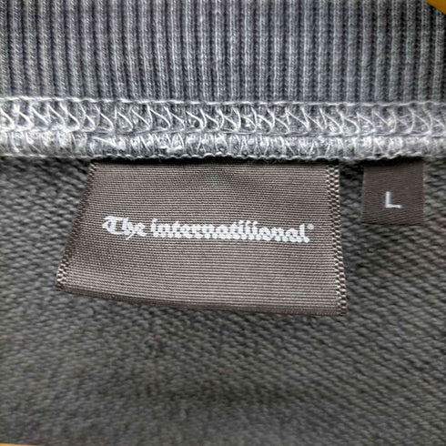 THE INTERNATIONAL 製品染め 切り替え スウェット メンズ import:L
