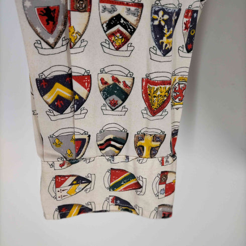 トミーヒルフィガー TOMMY HILFIGER フラッグタグ エンブレム 総柄 ボタンダウン長袖シャツ メンズ import:M