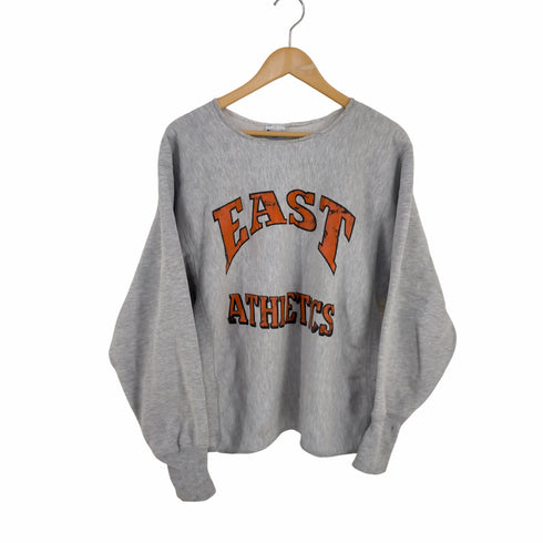 チャンピオン Champion USA製 刺繍タグ REVERSE WEAVE EAST ATHLETICS クルーネックスウェット メンズ import:L