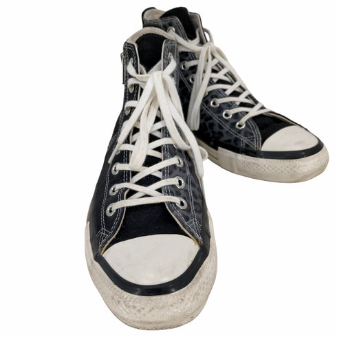 コンバース CONVERSE ALL STAR 100 HI BLACK LEOPARD サイドジップ レオパード ハイカットスニーカー メンズ JPN:28