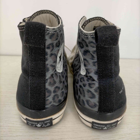 コンバース CONVERSE ALL STAR 100 HI BLACK LEOPARD サイドジップ レオパード ハイカットスニーカー メンズ JPN:28