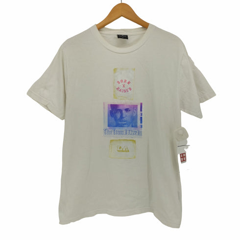 ボーンアンドレイズド BORN X RAISED グラフィック 三段 プリント Tシャツ メンズ import:M
