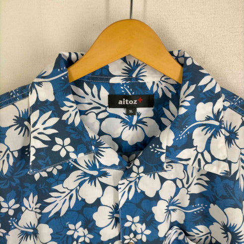 アイトス AITOZ ハイビスカス柄アロハシャツ メンズ 3xl