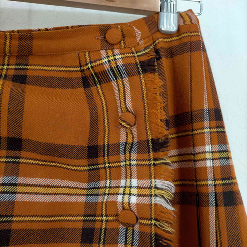 ALJEAN CANADA タータンチェック巻きスカート レディース 6
