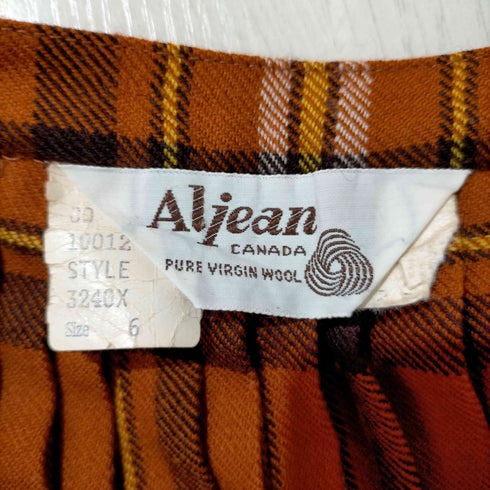 ALJEAN CANADA タータンチェック巻きスカート レディース 6