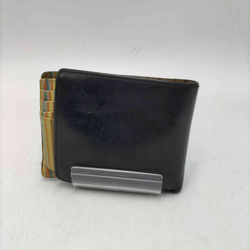ポールスミス Paul Smith インサイド マルチストライプ レザー 二つ折り 財布 メンズ