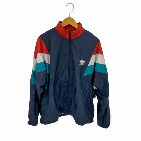 アディダスオリジナルス adidas Originals 80S 銀タグ トリコロールナイロンジャケット メンズ import:M