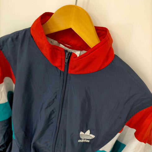 アディダスオリジナルス adidas Originals 80S 銀タグ トリコロールナイロンジャケット メンズ import:M