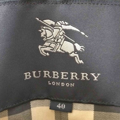 バーバリーロンドン BURBERRY LONDON 裏地ノバチェックシングルトレンチコート レディース 40
