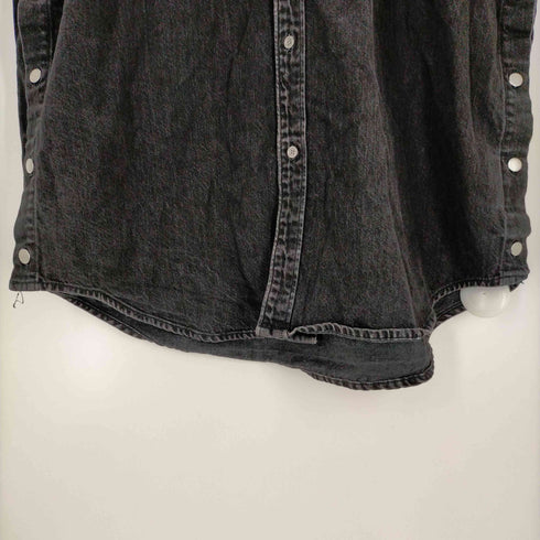 ジョンローレンスサリバン JOHN LAWRENCE SULLIVAN OVERSIZED SLEEVELESS SH カットオフデニムシャツ メンズ JPN:46