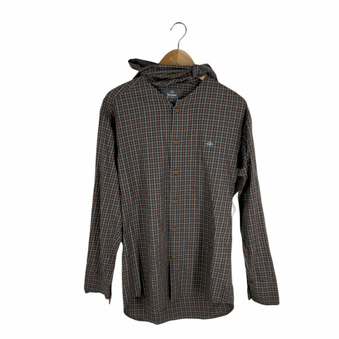 ヴィヴィアンウエストウッドマン Vivienne Westwood MAN ORB刺しゅう チェック柄ボウタイシャツ メンズ 46