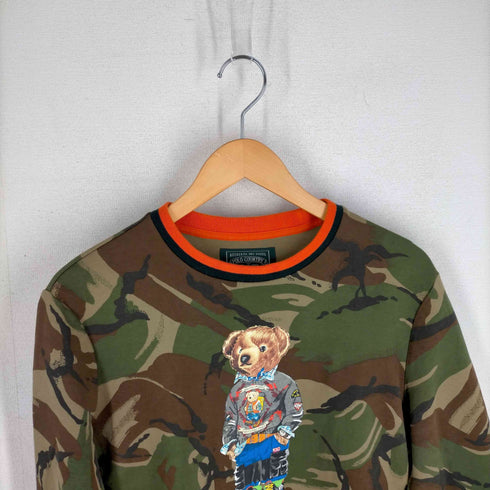 ポロカントリーラルフローレン POLO COUNTRY RALPH LAUREN ポロベア ブラッシュカモ クルーネックスウェット メンズ JPN:S