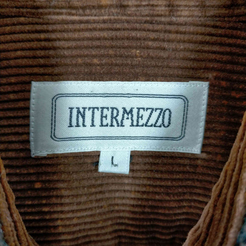 インターメッツォ INTERMEZZO 襟コーデュロイ オンブレチェック CPOシャツジャケット メンズ JPN:L