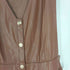 ザラ ZARA ネオレザー フリルティアードジャンパースカート レディース import:S