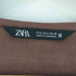 ザラ ZARA ネオレザー フリルティアードジャンパースカート レディース import:S