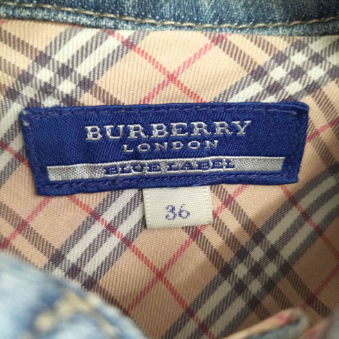バーバリーブルーレーベル BURBERRY BLUE LABEL デニムワンピース レディース FR:36