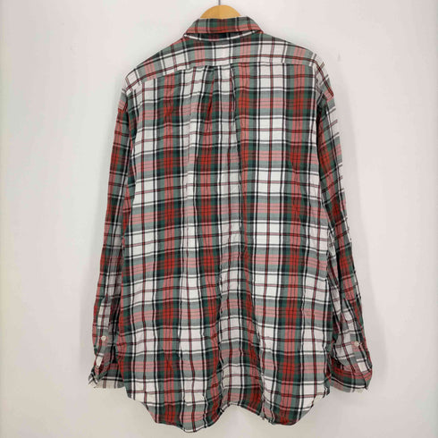 ラルフローレン RALPH LAUREN 90s BLAKE TWO-PLY COTTON ポニー刺繍 ボタンダウンチェックシャツ メンズ import:XL