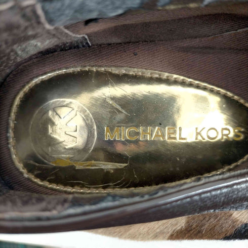 マイケルコース Michael Kors カモフラ スリッポン レディース