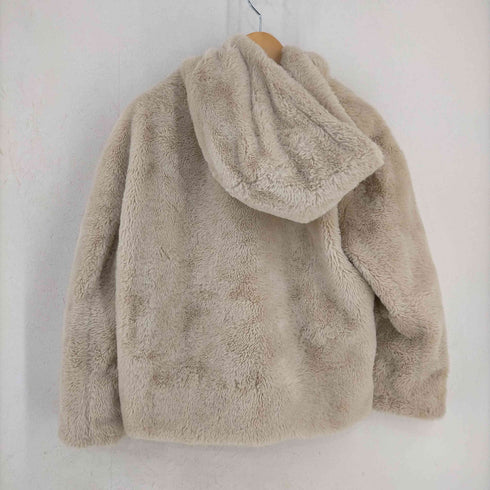 ザラ ZARA フード付きフェイクファーブルゾン レディース import:M