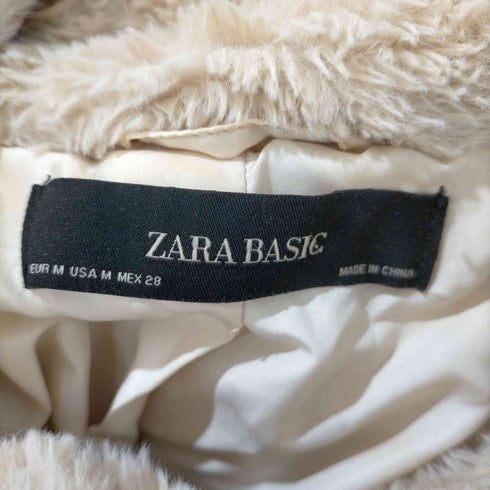 ザラ ZARA フード付きフェイクファーブルゾン レディース import:M