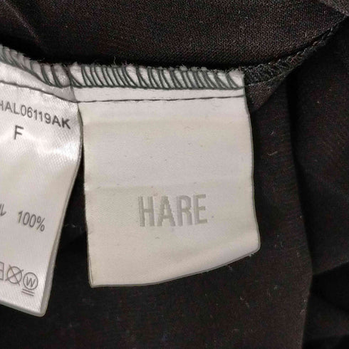 ハレ HARE シャーリングハイネックブラウス レディース FREE