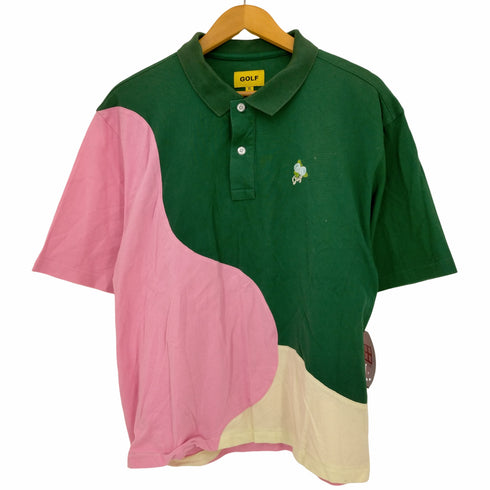 ゴルフワン GOLF WANG BLOCK PIQUE POLO ポロシャツ メンズ import:XL