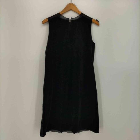 VELOUR NOIR by FOXEY NEWYORK ベロア シアー 切り替え ミニ丈 ドレス ワンピース レディース JPN:38