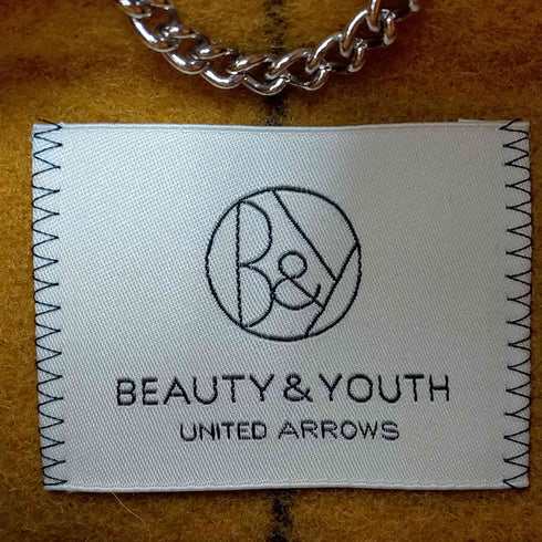 ビューティーアンドユースユナイテッドアローズ BEAUTY & YOUTH UNITED ARROWS チェック ダッフルコート メンズ JPN:L