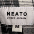 NEATO 裏地チェック 裾カットオフ スナップボタン カバーオール レディース import:M
