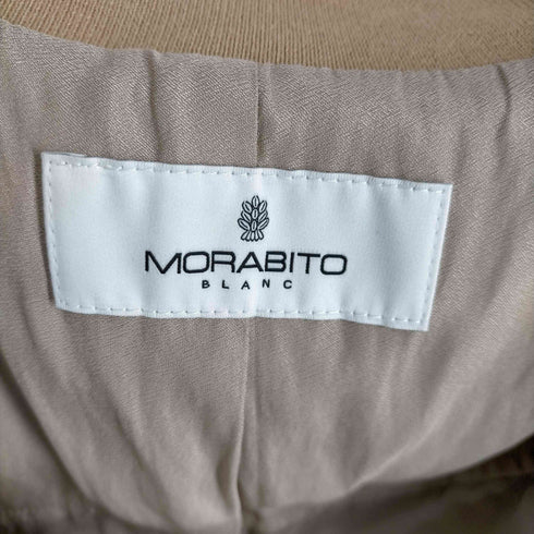 モラビト MORABITO リブ切替ノーカラースウェードジャケット レディース JPN:38