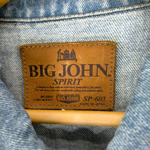 ビッグジョン BIG JOHN シンチバックデニムジャケット メンズ JPN:L