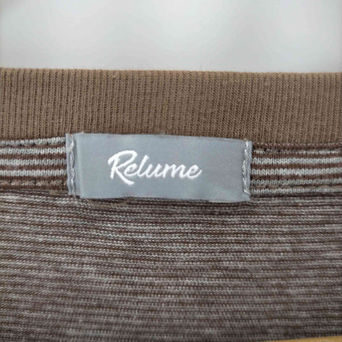 ジャーナルスタンダードレリューム JOURNAL STANDARD relume レイヤードラウンド ボーダーTシャツ メンズ JPN:S