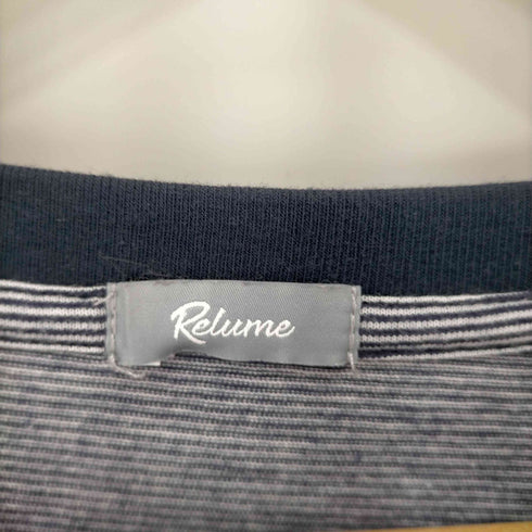 ジャーナルスタンダードレリューム JOURNAL STANDARD relume レイヤードラウンド ボーダーTシャツ メンズ JPN:S